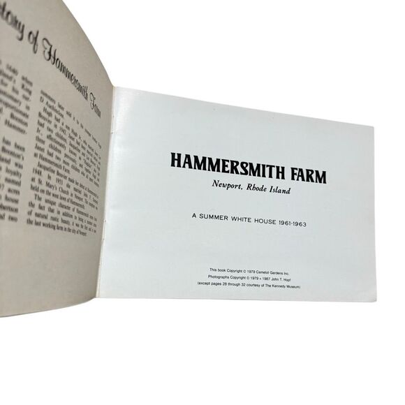 Hammersmith Farm Newport Summer White House 1961-63, Camelot Gardens 1987). - Picture 3 of 5